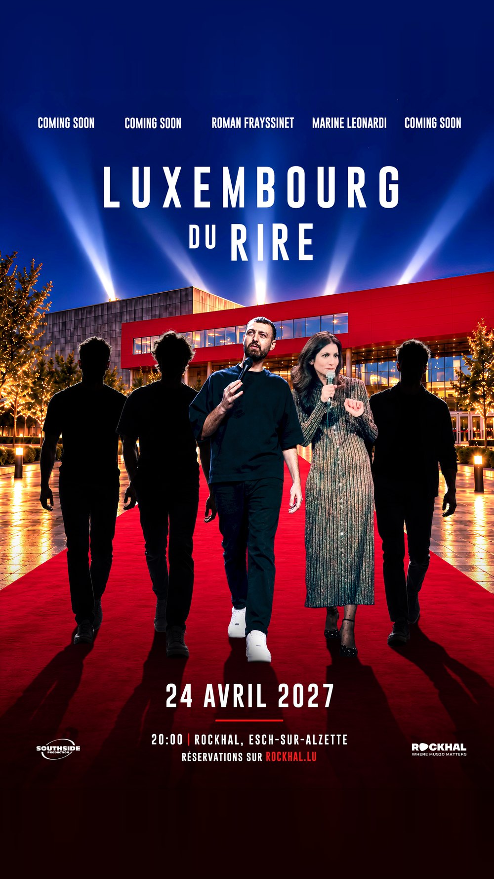 Affiche du Luxembourg du Rire, samedi 24 avril 2027 à la Rockhal