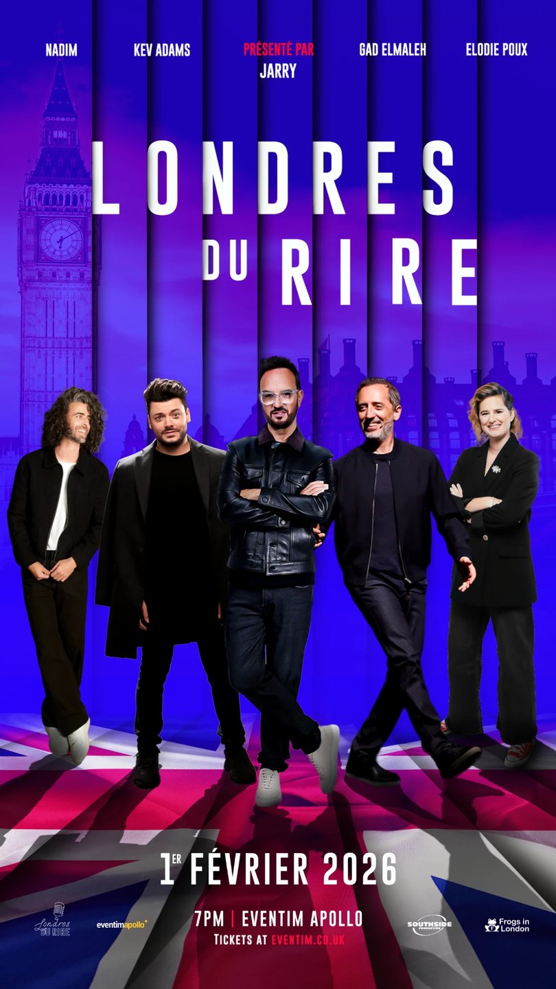 Affiche Londres du Rire · 1er février 2026 · Eventim Apollo, Londres